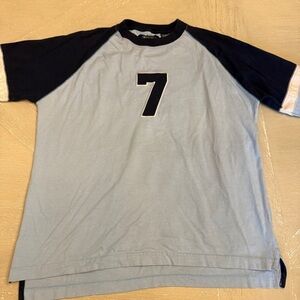 Kids Long Sleeve Tee with Number 7 Design